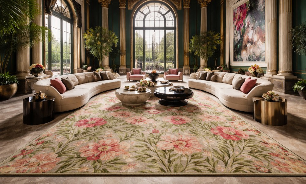 15 Beautiful Floral Area Rugs for Spring & Summer Homes
